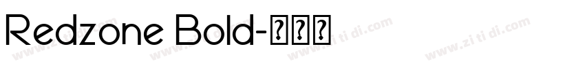 Redzone Bold字体转换
